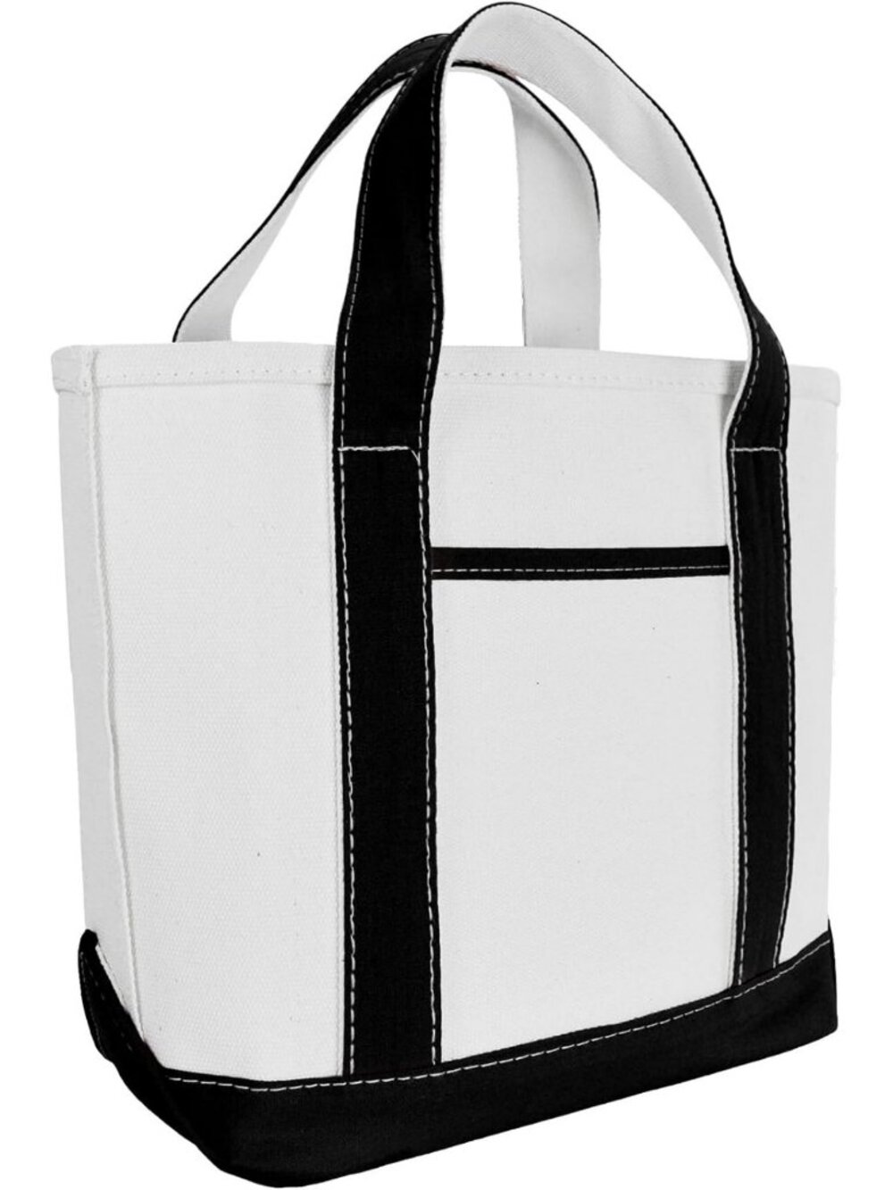 Mini Cotton Canvas Tote Bag - 14" Small Party Favor, Wedding Gift, Black
